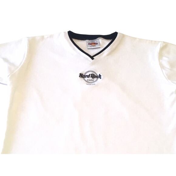 Hard Rock Cafe Toyko V-Neck Size Junior Large Top - Picture 2 of 6